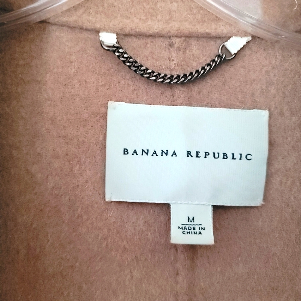 Banana Republic Belted Short Wool Coat with Pockets, M - Picture 4 of 16